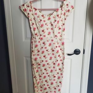 British Retro wiggle dress